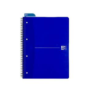 Oxford Office Collegeblock "Essentials" A4+ (220 x 295 mm), kariert 5 mm, 70 Blatt, Optik Paper®, 4fach gelocht, mit Mikroperforation, 5er-Packung original blue / blau