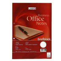 LANDRÉ Briefblock "Office" A4, 50 Blatt,...