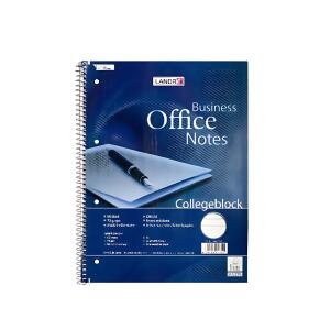 Collegeblock "Office" A4 80 Blatt, 70 g/m², 4fach gelocht, liniert