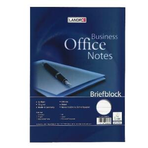 LANDRÉ Briefblock "Office" A4, 50 Blatt, 70 g/m², Lineatur 21 (liniert)