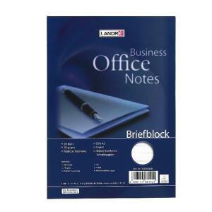 LANDRÉ Briefblock "Office" A5, 50 Blatt, 70 g/m², Lineatur 21 (liniert)
