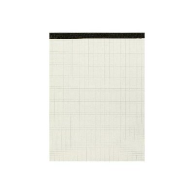 LANDRÉ Notizblock "Recycling" ohne Deckblatt, A4, perforiert und gefälzelt, 50 Blatt, 60 g/m², Lineatur 22 (kariert)