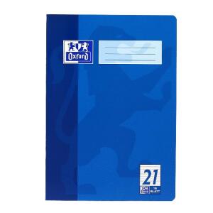 OXFORD Schule Schulheft A4, 16 Blatt, Lineatur 21 (liniert), Optik Paper®