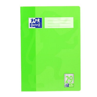 OXFORD Schule Schulheft A4, 16 Blatt, Lineatur 29 (rautiert mit Rand links und rechts), Optik Paper®