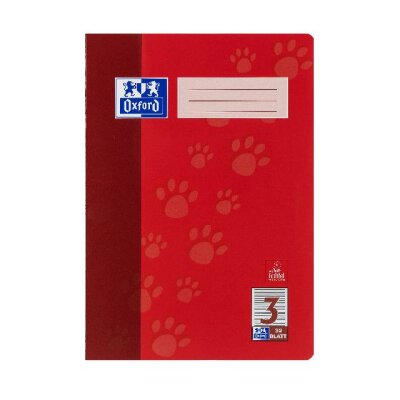 OXFORD Schule Schulheft A4, 32 Blatt, Lineatur 3, Optik Paper®