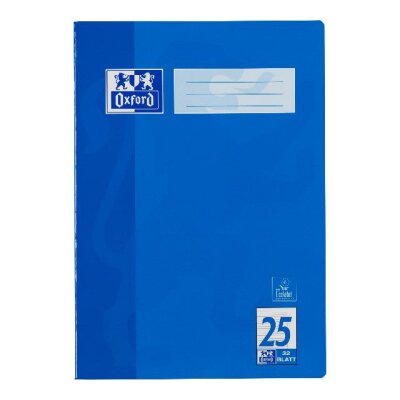 OXFORD Schule Schulheft A4, 32 Blatt, Lineatur 25 (liniert mit Rand rechts), Optik Paper®