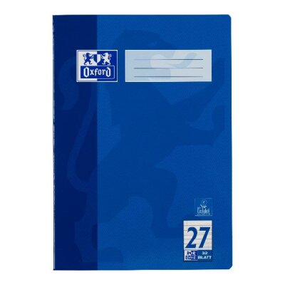 OXFORD Schule Schulheft A4, 32 Blatt, Lineatur 27 (liniert mit Rand links und rechts), Optik Paper®
