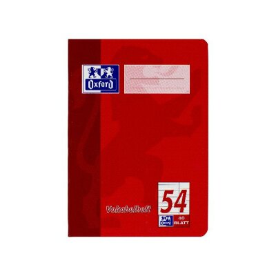 OXFORD Schule Vokabelheft A4, 40 Blatt, Lineatur 54, Optik Paper®
