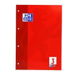 Arbeitsblätterblock A4, 50 Blatt, Lineatur 3, 4fach...