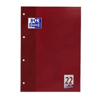 OXFORD Schule Schulblock A4, kopfgeleimt, 50 Blatt,...