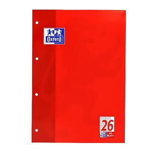 Schulblock A4, kopfgeleimt, 50 Blatt, Lineatur 26 4fach gelocht