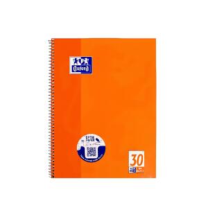 OXFORD Schule Collegeblock A4+ 80 Blatt, blanko, 4fach gelocht