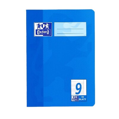OXFORD Schule Schulheft A5, 16 Blatt, Lineatur 9 (liniert mit Rand rechts), Optik Paper®