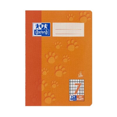 OXFORD Schule Schulheft A5, 32 Blatt, Lineatur 7 (kariert 7 mm), Optik Paper®