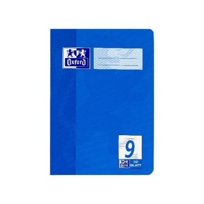 OXFORD Schule Schulheft A5, 32 Blatt, Lineatur 9 (liniert mit Rand rechts), Optik Paper®