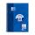 OXFORD Schule Collegeblock A5+, 80 Blatt, kariert mit Rand links, Optik Paper®, 6fach gelocht