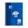 OXFORD Schule Collegeblock A5+, 80 Blatt, kariert mit Rand links, Optik Paper®, 6fach gelocht