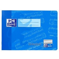 OXFORD Schule Notenheft A5 quer, 8 Blatt, Lineatur 14...
