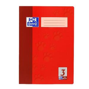 OXFORD Schule Schulheft A4, 16 Blatt, Lineatur 3, Optik Paper®