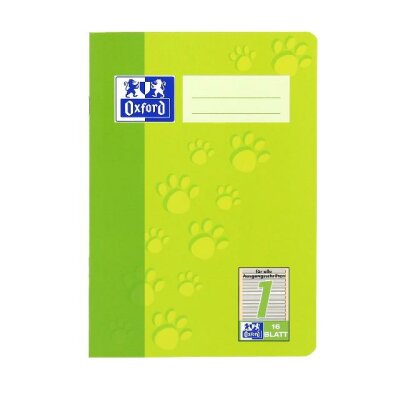OXFORD Schule Schulheft A5, 16 Blatt, Lineatur 1, Optik Paper®