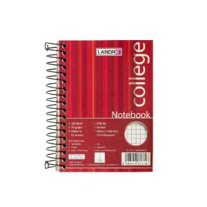 LANDRÉ  Notebook "College" A6, 160 Blatt, 70 g/m², Lineatur 22 (kariert)