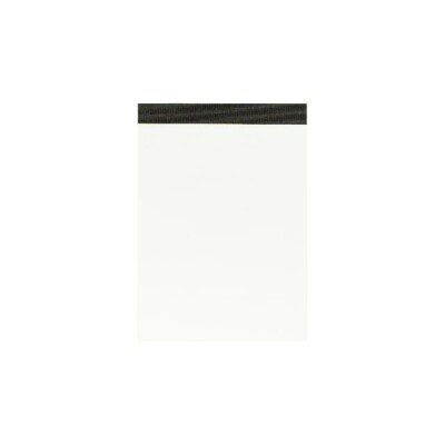 LANDRÉ Notizblock ohne Deckblatt, A6, schwarz gefälzelt, 50 Blatt, 70 g/m², Lineatur 20 (blanko)