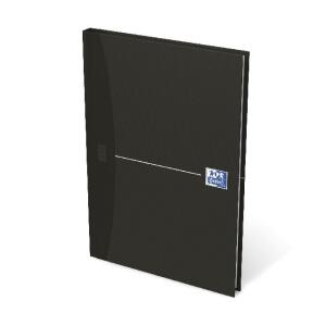 Oxford Office Gebundenes Buch "Essentials" A5, liniert 7 mm, 96 Blatt, Optik Paper®,mit extra starkem Deckel 5er-Packung, Farbe: Schwarz