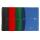 OXFORD Office Adressbuch A5, mit Doppelspirale, Sonderlineatur, 80 Blatt, Optik Paper®, 5er-Packung mit 4 Farben