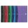 Oxford Office Spiralbuch "Urban Mix"  A4, liniert 7 mm, 90 Blatt, Optik Paper®, ohne Mikroperforation, 5er-Packung mit 4 Farben