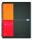 OXFORD International Notebook A4+, kariert 5 mm, 80 Blatt, Optik Paper®, 4fach gelocht, mit Doppelspirale, extra starkem Deckel und Mikroperforation, 5er-Packung