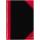 Bantex China-Kladde schwarz/rot, A5, 96 Blatt, 70 g/m², kariert