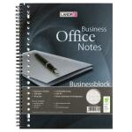 LANDRÉ  Collegeblock "Business" A4 Abriss, 100 Blatt, 80 g/m²,kariert 10 mm, Eurolochung, Doppelspirale, Mikroperforation und Ausreißhilfe