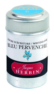 Herbin Dose mit 6 Patronen - Hellblau