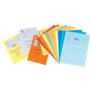 Elco Sichtmappen Ordo classico - sortiert, 120g, 100 Stück, Sichtfenster und Linien