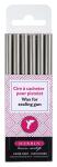 Herbin Siegellack Box 6Stg silber