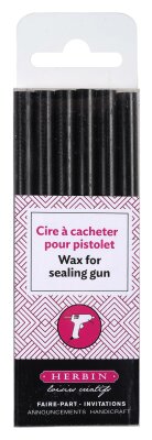 Herbin Siegellack Box 6Stg schwarz