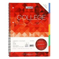 LANDRÉ Collegeblock mit 5 Registerblättern,...