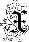 Herbin Siegel eck Holzgr Petschaft X