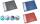 Schreibunterlage Durella D1 blau 52x65cm, Seitentasche u. Kalender