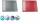Schreibunterlage Durella D2 rot 52x65cm, Seitentaschen u. Kalender