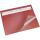 Schreibunterlage Durella DS rot 52x65cm, Vollsichtfolie u. Kalender