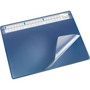 Schreibunterlage Durella Soft blau 50x65cm, wechselbare Vollsichtfolie