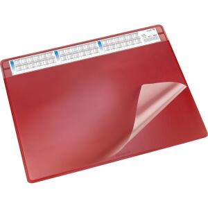 Schreibunterlage Durella Soft rot 50x65cm, wechselbare Vollsichtfolie