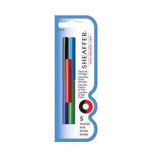 Sheaffer Tintenpatronen Skrip sort Schwarz, Blau, Rot, Grün, Violett