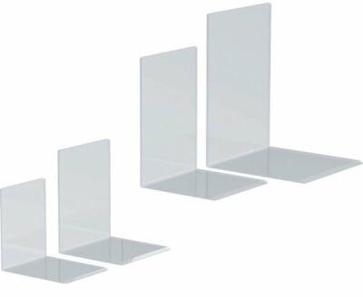 Maul Acryl Buchstütze - 150 x 210 x 160 mm, glasklar, 2er Pack