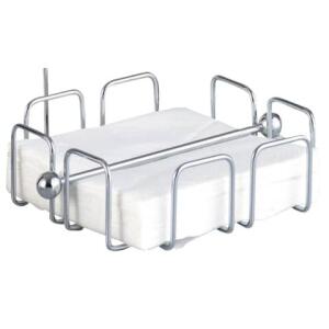Esmeyer Serviettenhalter WIRE aus verchromten Metall, für ca. 50 Stück Servietten