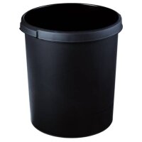 HAN Papierkorb KLASSIK - 30 Liter, rund, 2 Griffmulden,...