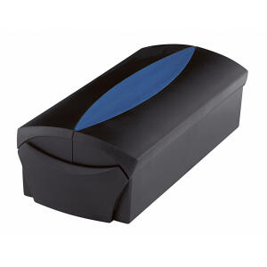 HAN Visitenkartenbox VIP-Set - für 500 Visitenkarten, Box+Etui, schwarz-blau