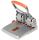 Rapid Vierfachlocher Supreme HDC150 /4 silber/orange (68223100)