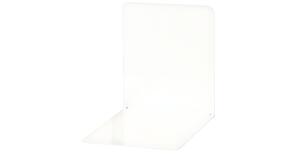 Buchstütze Metall weiß breit 14x14x13cm, 1 Paar